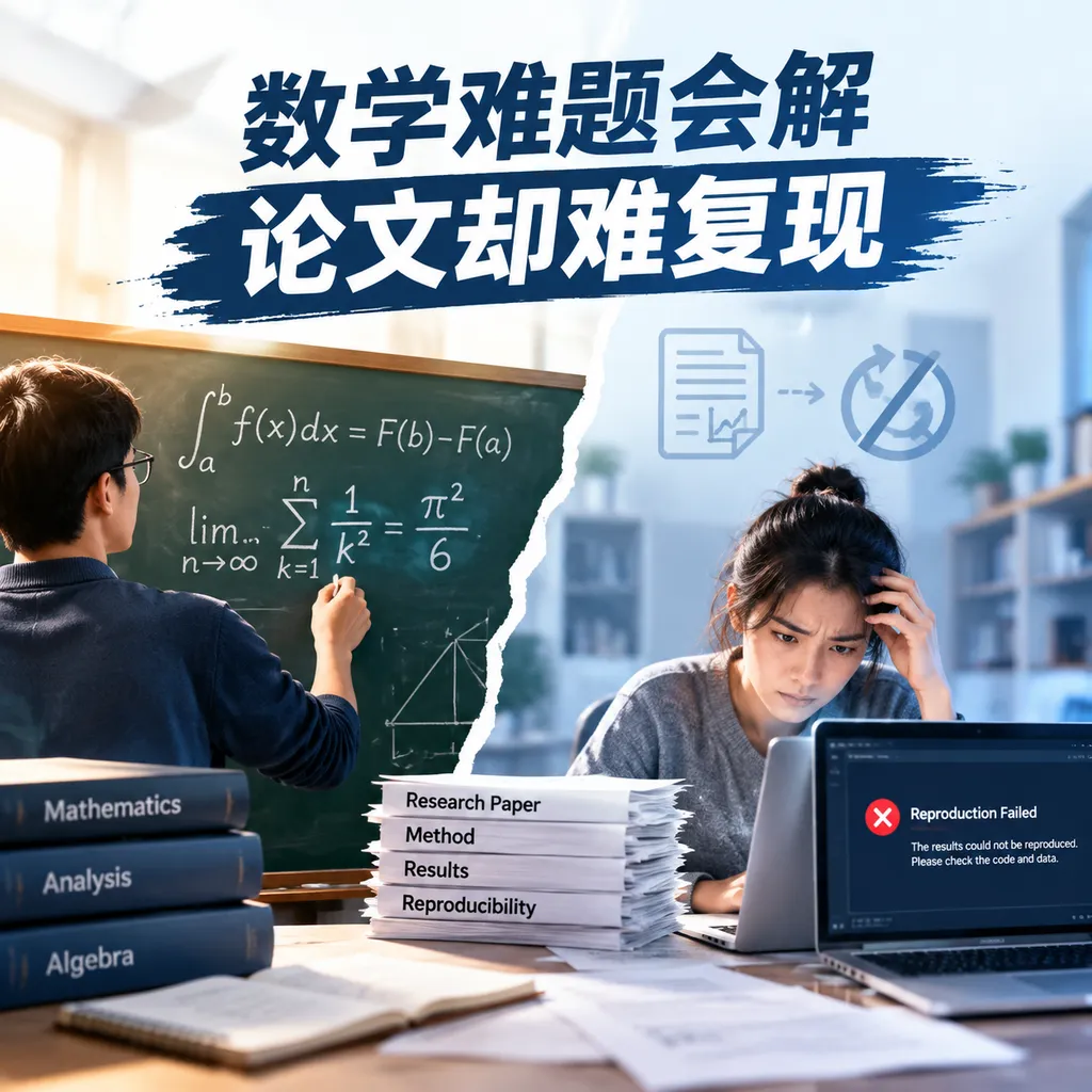 Able to solve difficult math problems, but unable to reproduce research papers