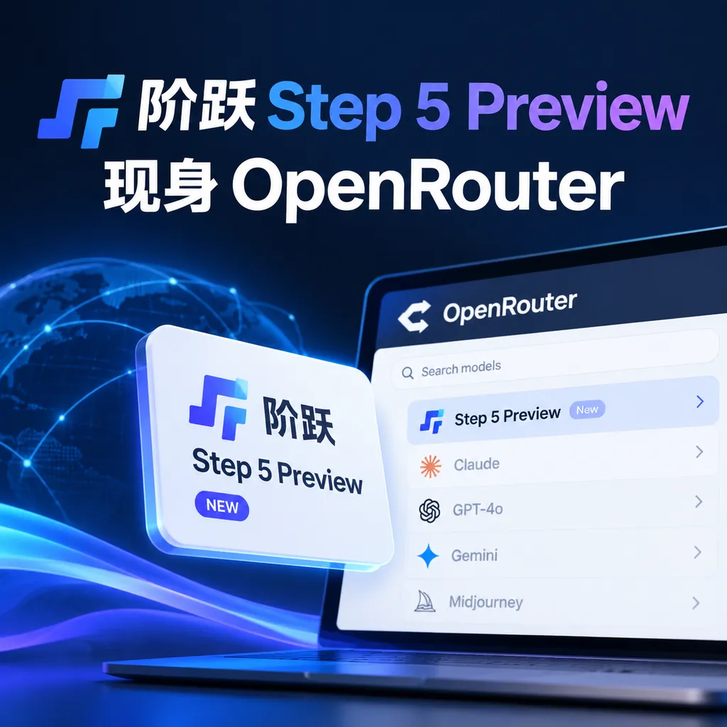 阶跃Step 5 Preview现身OpenRouter