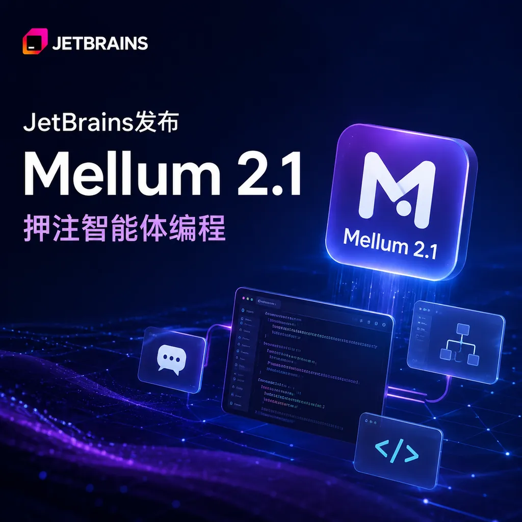JetBrains发布Mellum 2.1,押注智能体编程