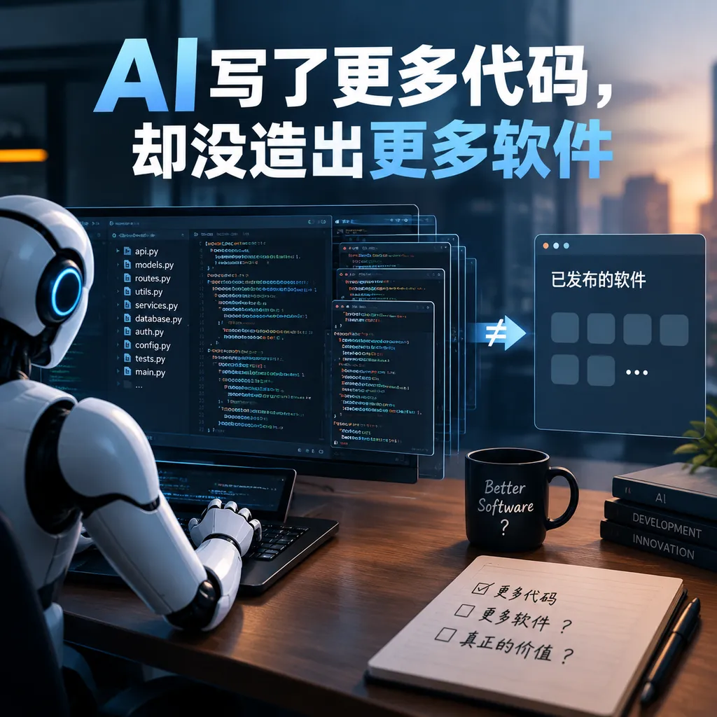 AI写了更多代码,却没造出更多软件
