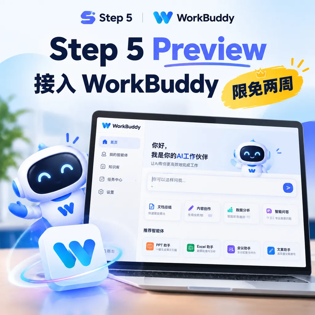 Step 5 Preview: Integrate with WorkBuddy, free for two weeks limited time