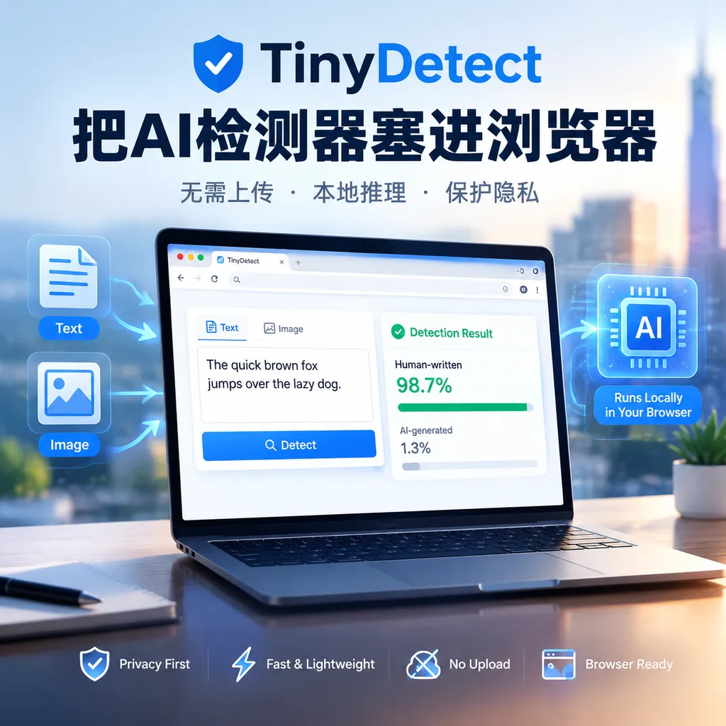 TinyDetect把AI检测器塞进浏览器