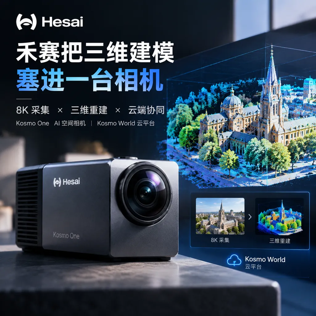 禾赛把三维建模塞进一台相机