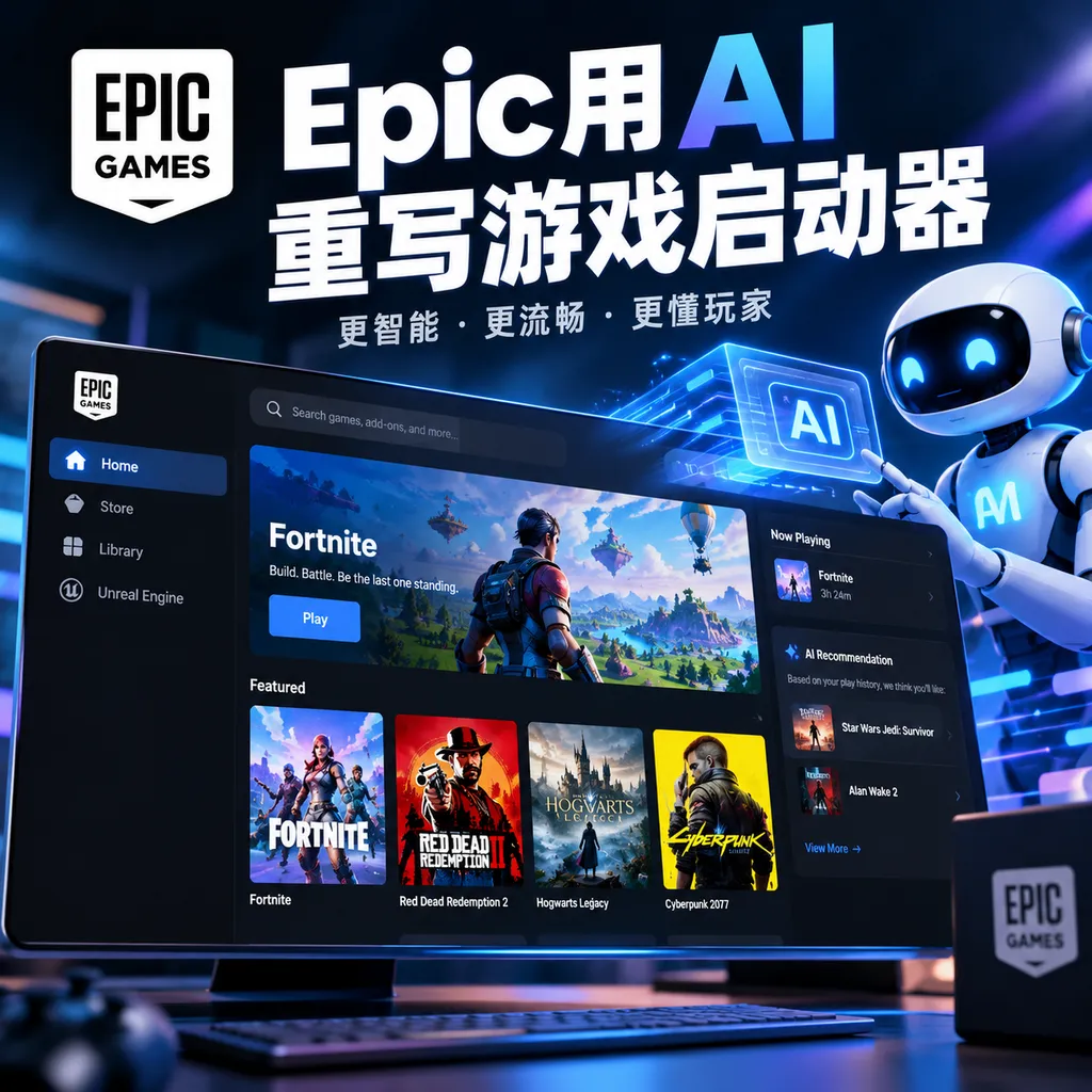 Epic用AI重写游戏启动器