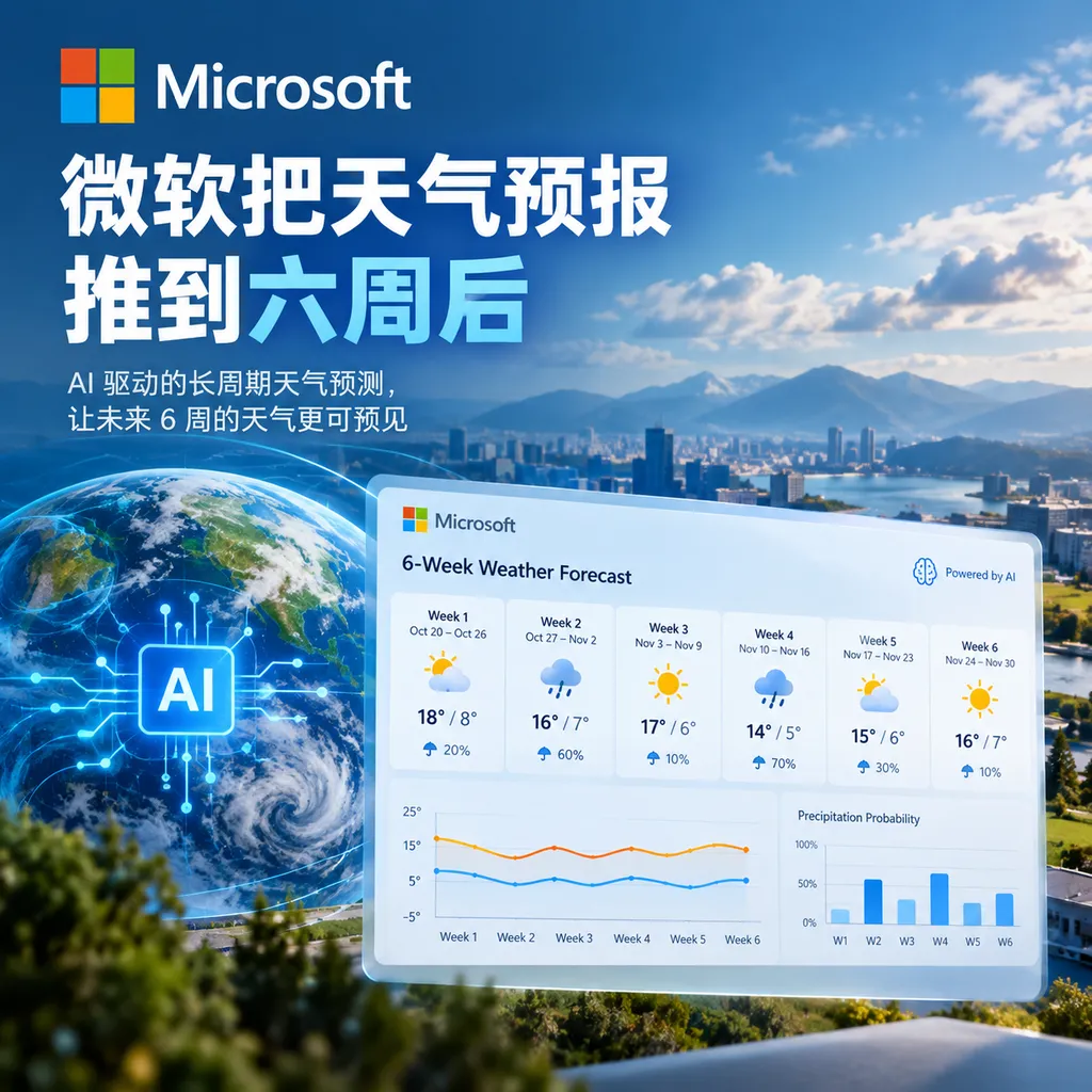 微软把天气预报推到六周后