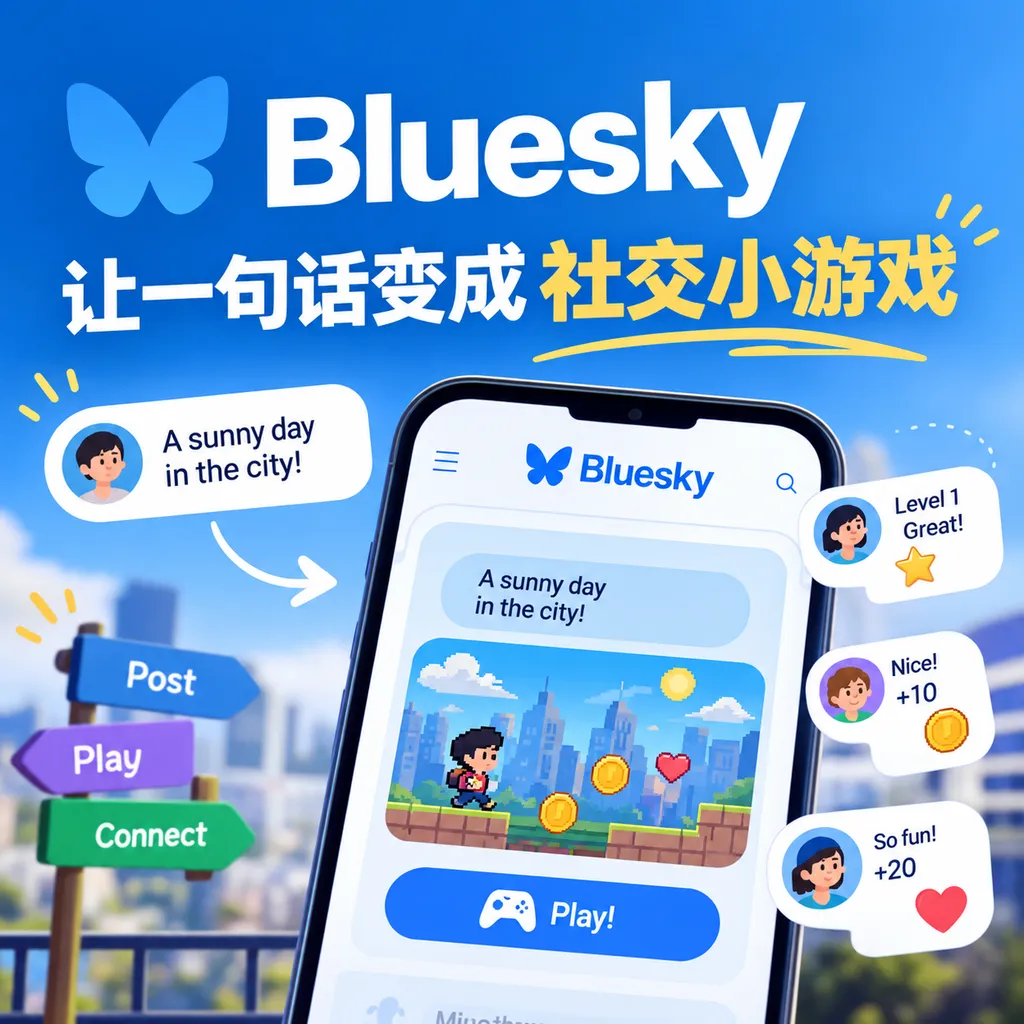Bluesky让一句话变成社交小游戏