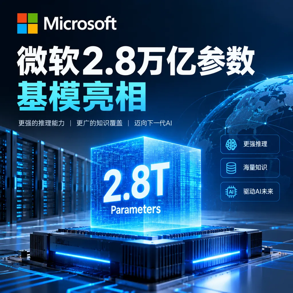 微软2.8万亿参数基模亮相