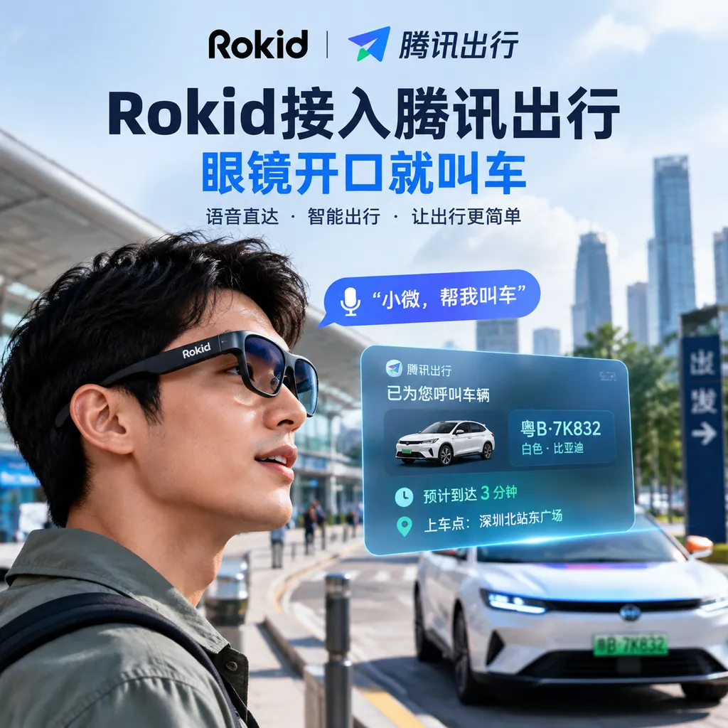 Rokid接入腾讯出行,眼镜开口就叫车
