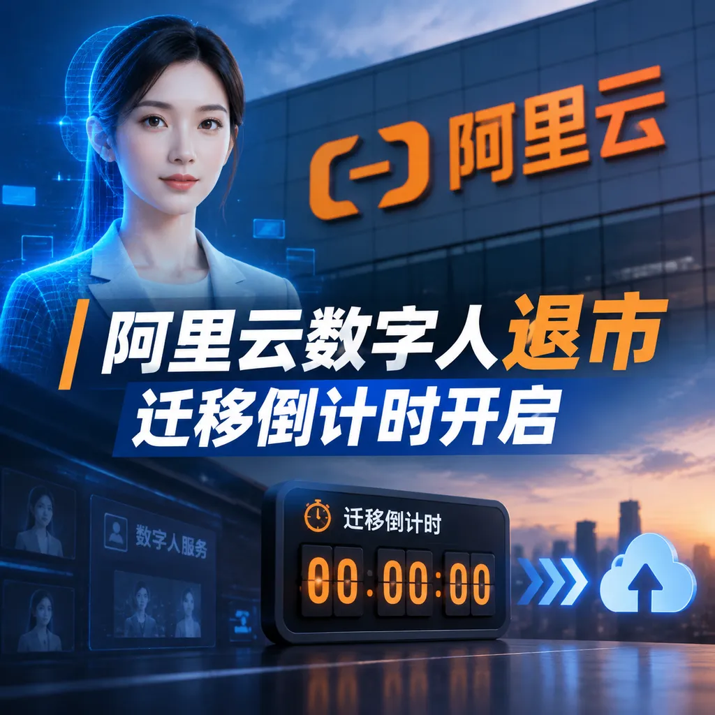 阿里云数字人退市,迁移倒计时开启