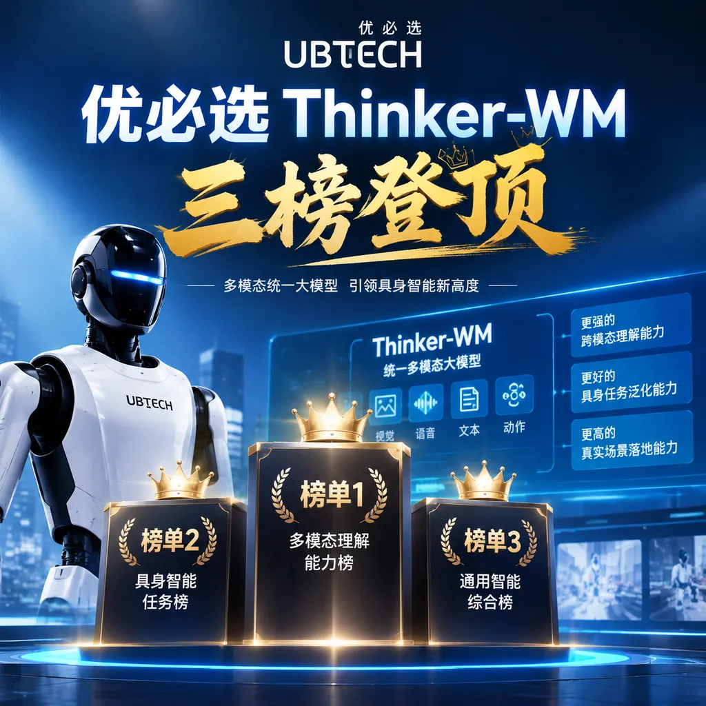 优必选Thinker-WM三榜登顶