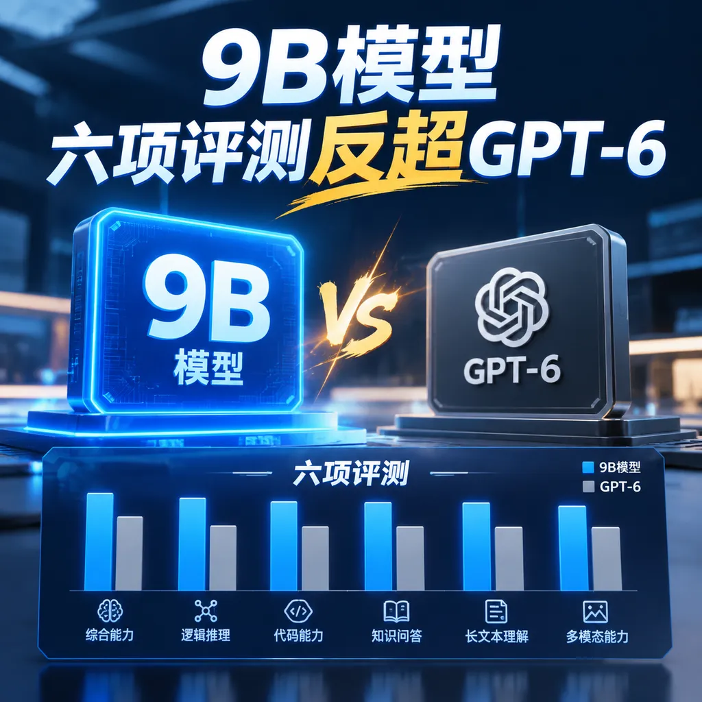 9B模型六项评测反超GPT-6