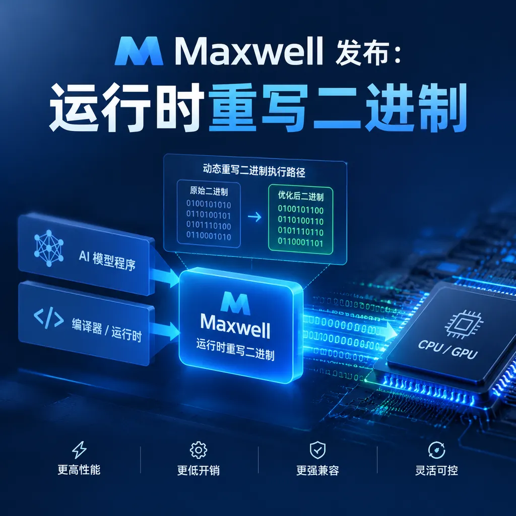 Maxwell发布:运行时重写二进制