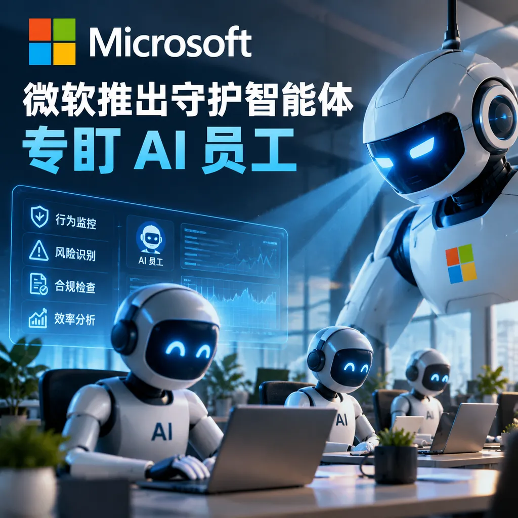 微软推出守护智能体,专盯 AI 员工
