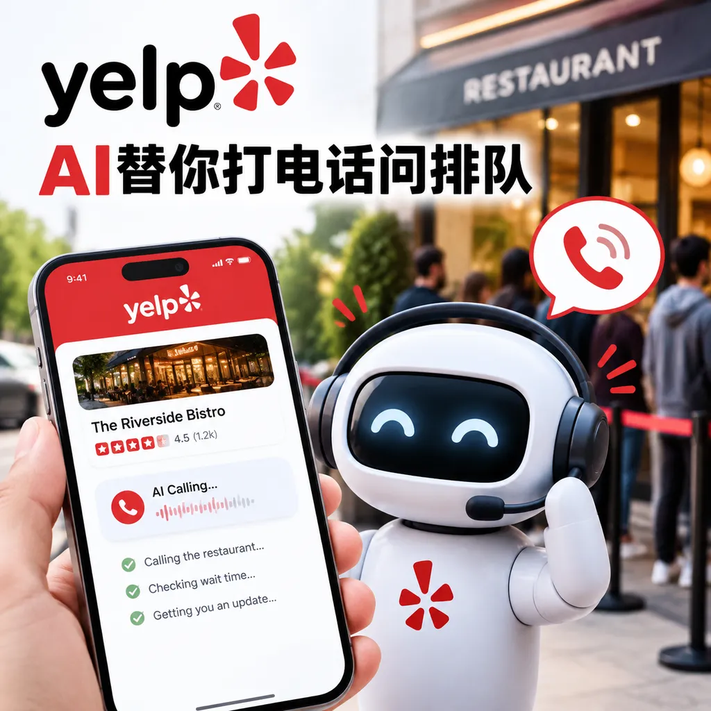 Yelp AI替你打电话问排队