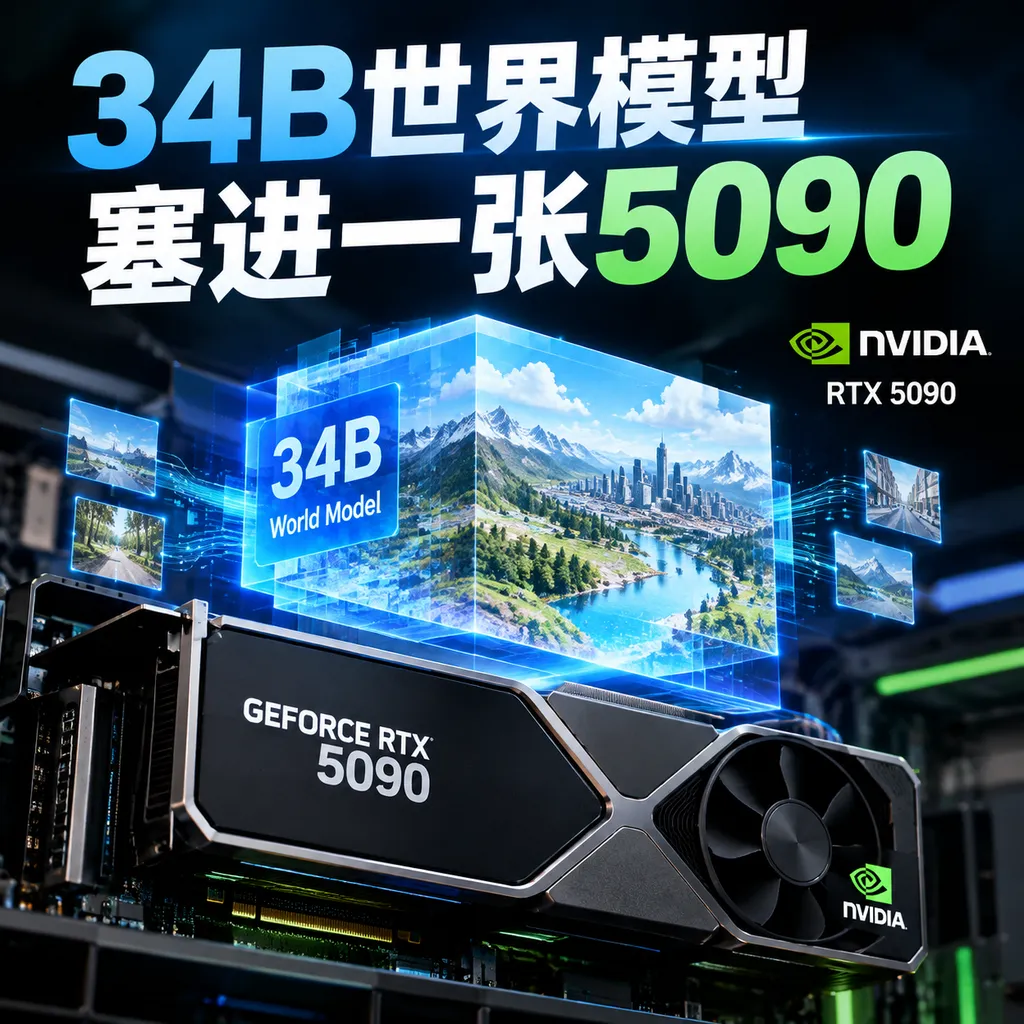34B世界模型塞进一张5090