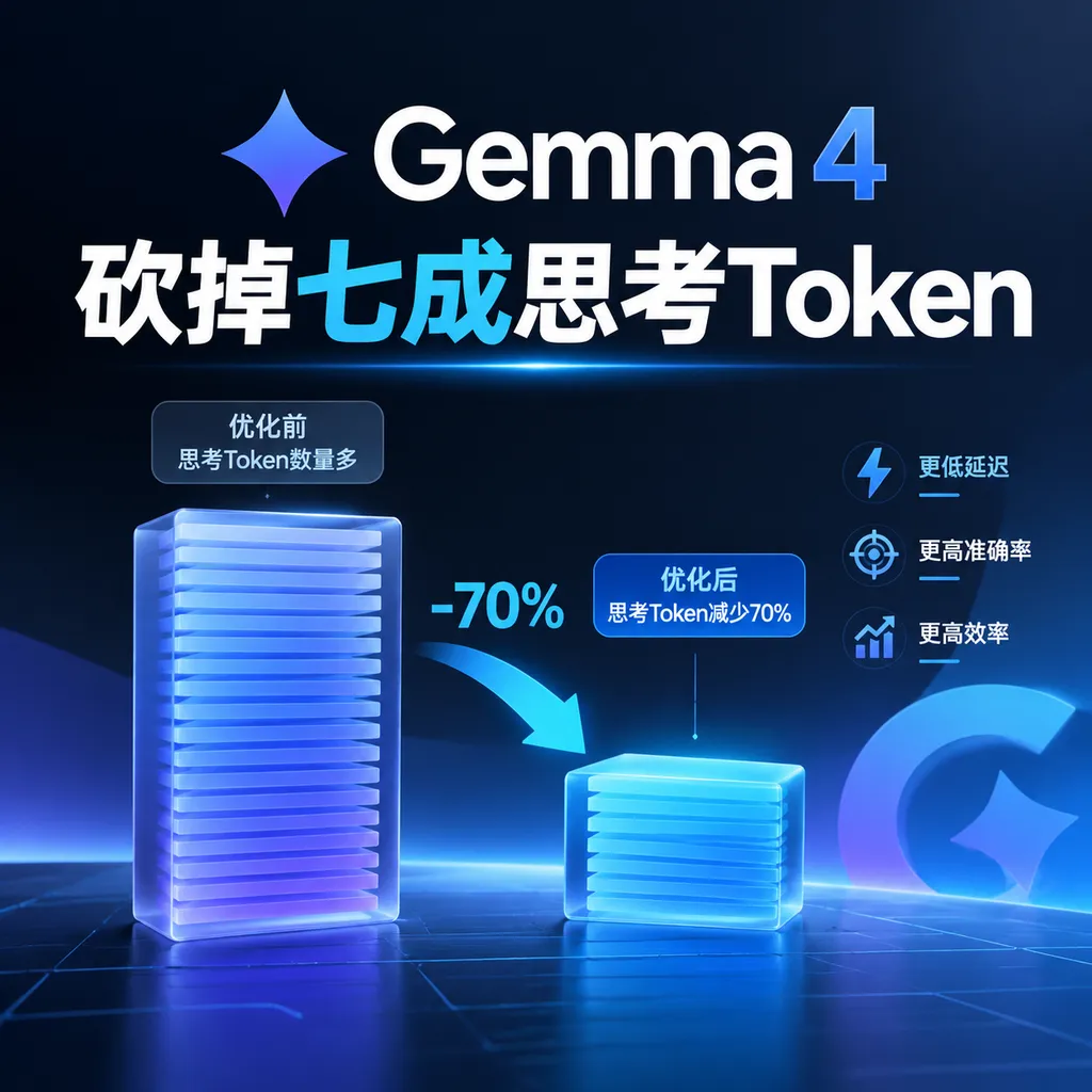 Gemma 4砍掉七成思考Token