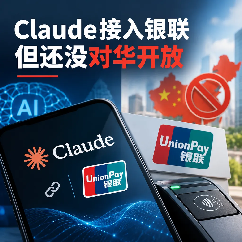 Claude接入银联,但还没对华开放