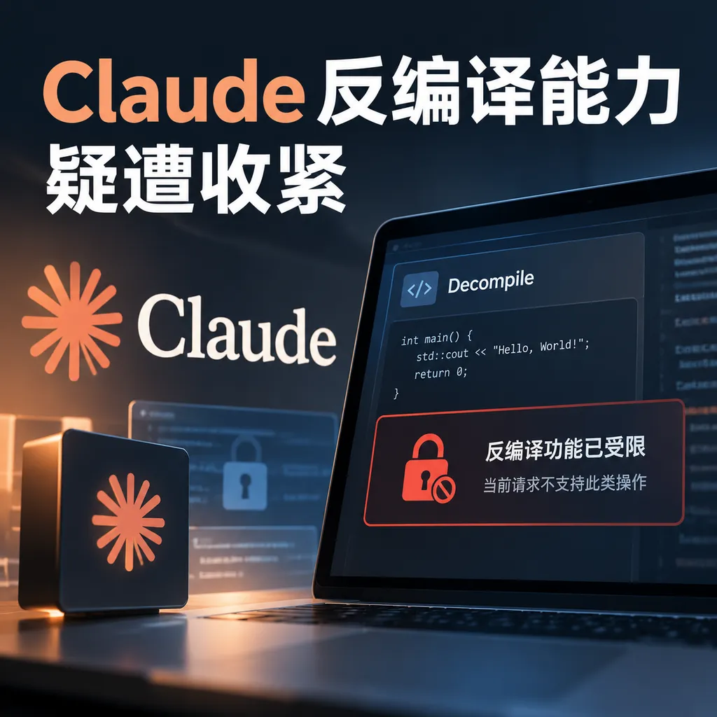 Claude反编译能力疑遭收紧