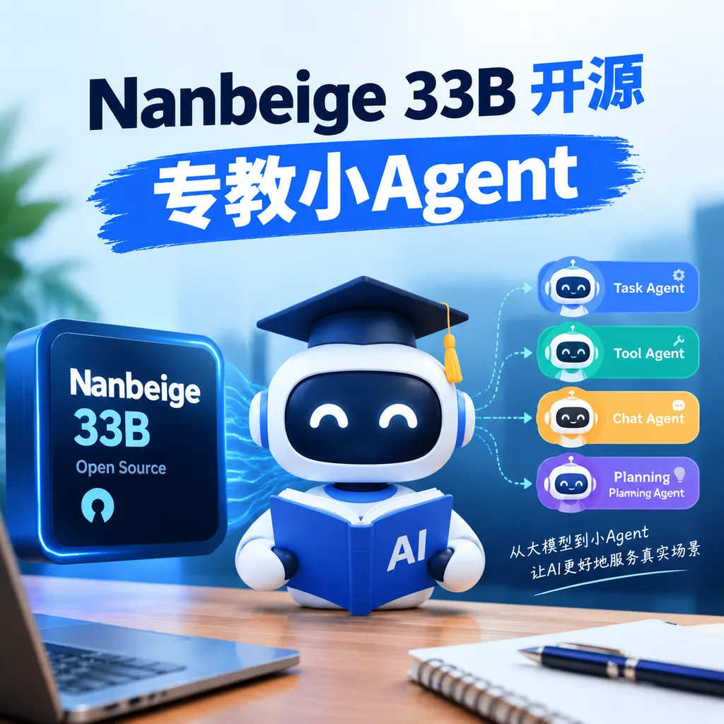 Nanbeige 33B开源:专教小Agent