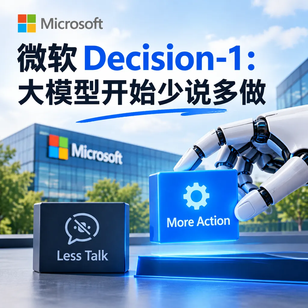 微软Decision-1:大模型开始少说多做