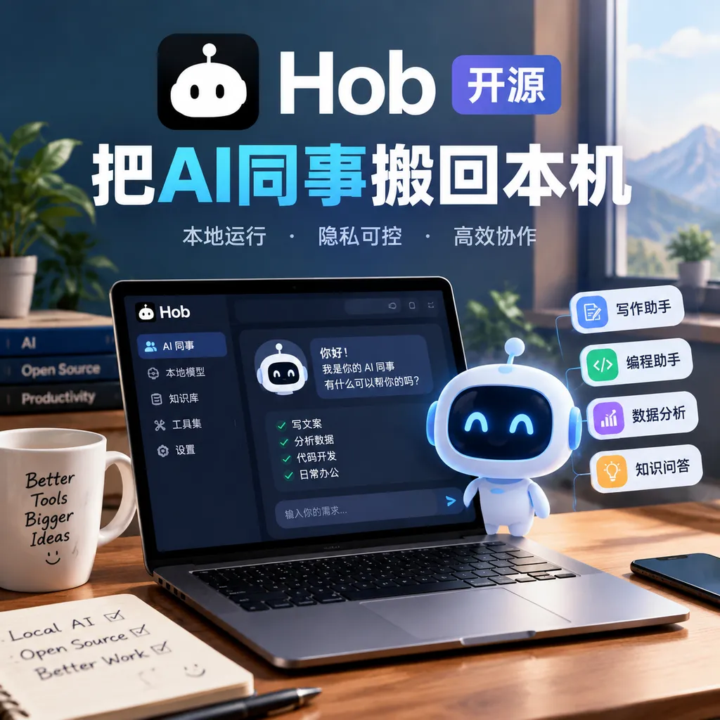 Hob开源:把AI同事搬回本机