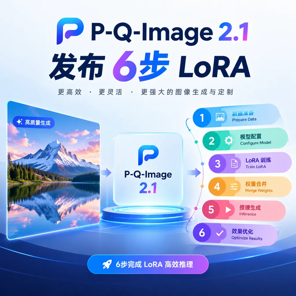 P-Q-Image 2.1发布6步LoRA