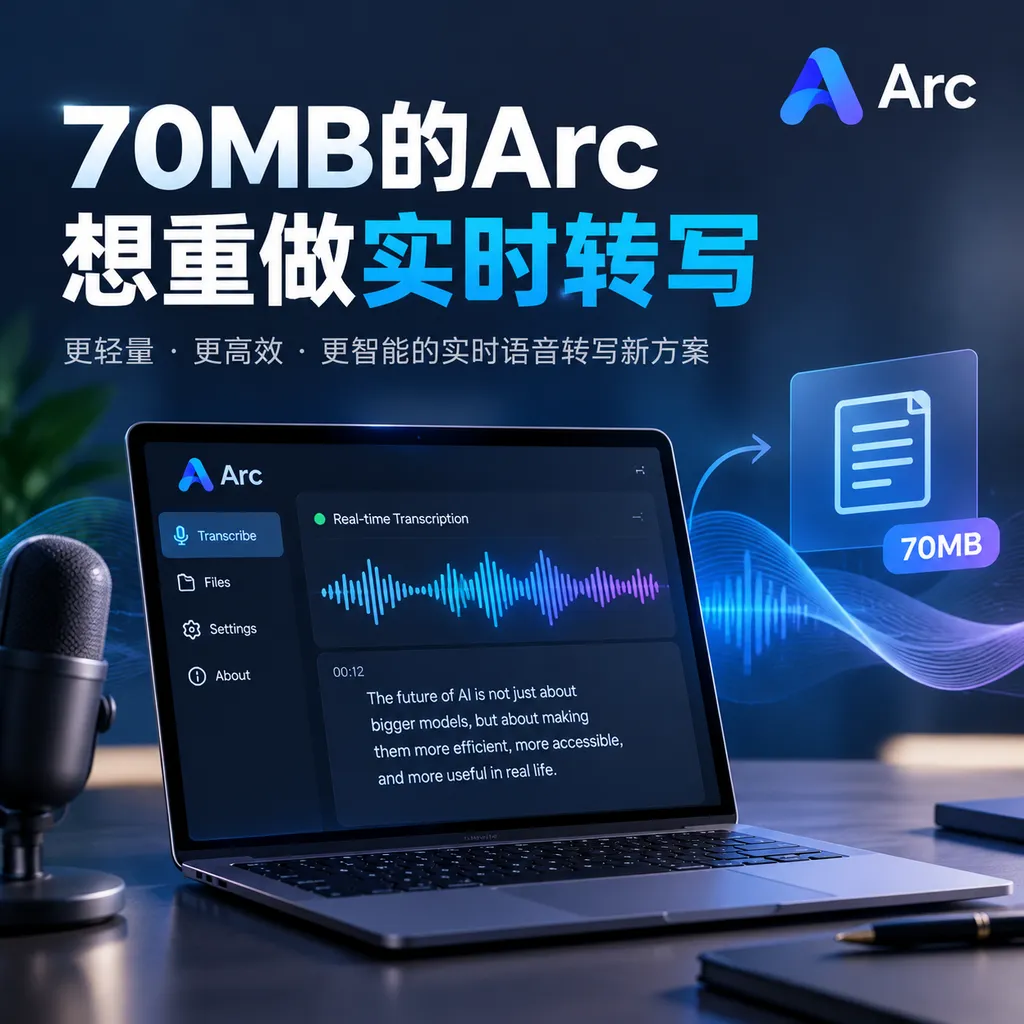 70MB的Arc想重做实时转写