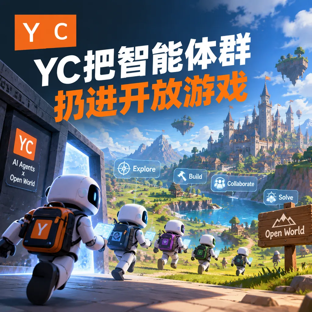 YC把智能体群扔进开放游戏