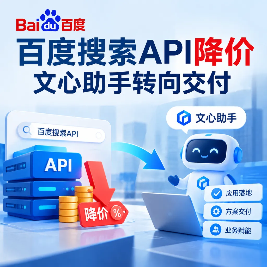 百度搜索API降价,文心助手转向交付