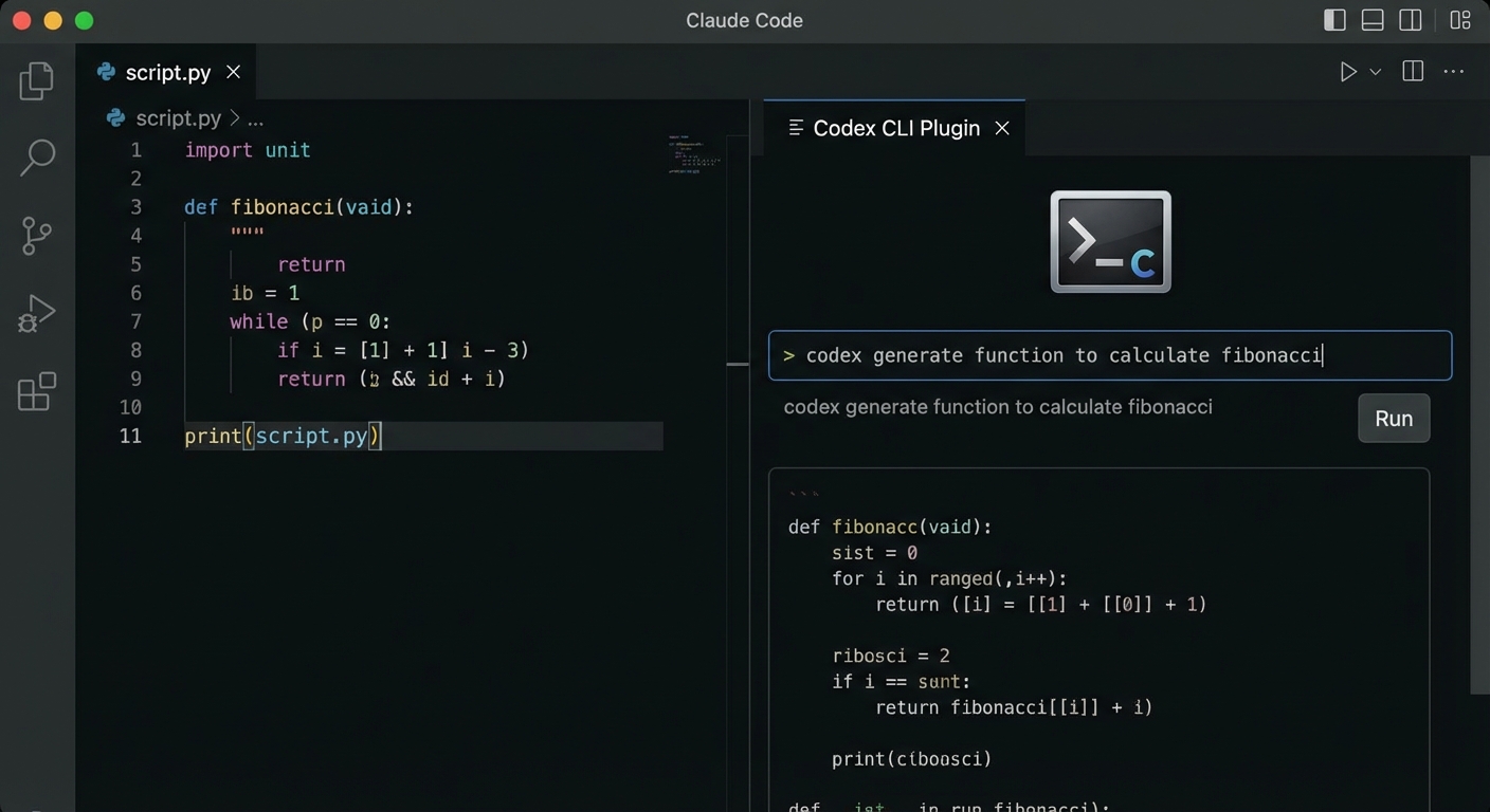 Codex CLI 在 Claude Code 中的插件界面