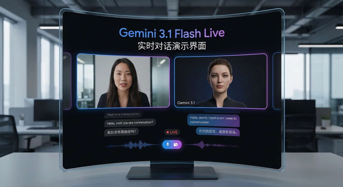 Gemini 3.1 Flash Live 实时对话演示界面