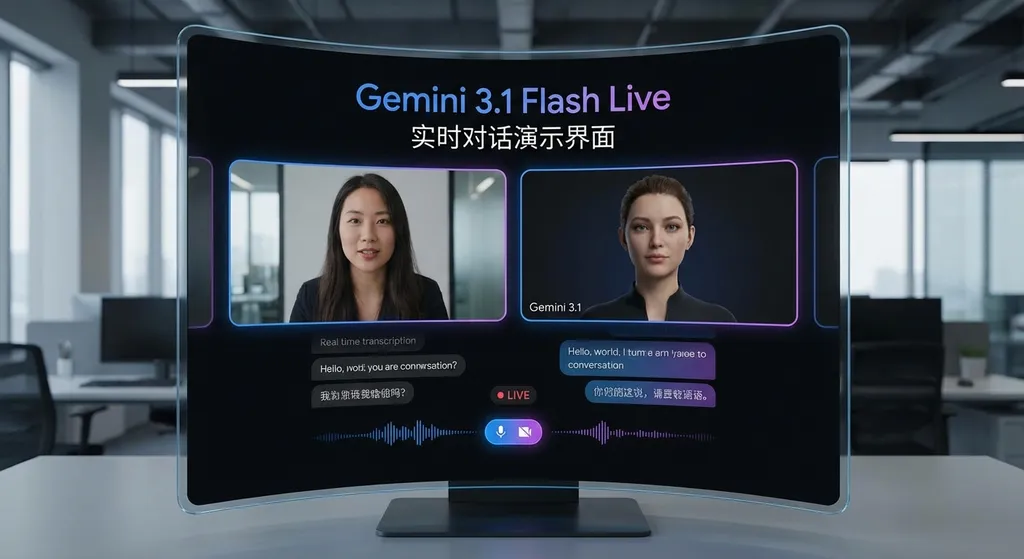 Gemini 3.1 Flash Live 实时对话演示界面
