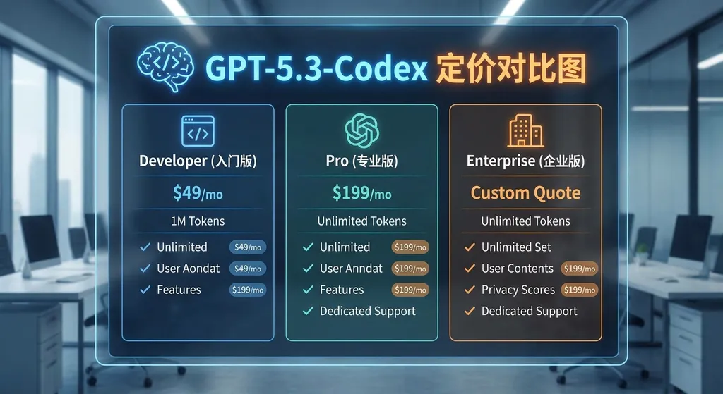 GPT-5.3-Codex 定价对比图