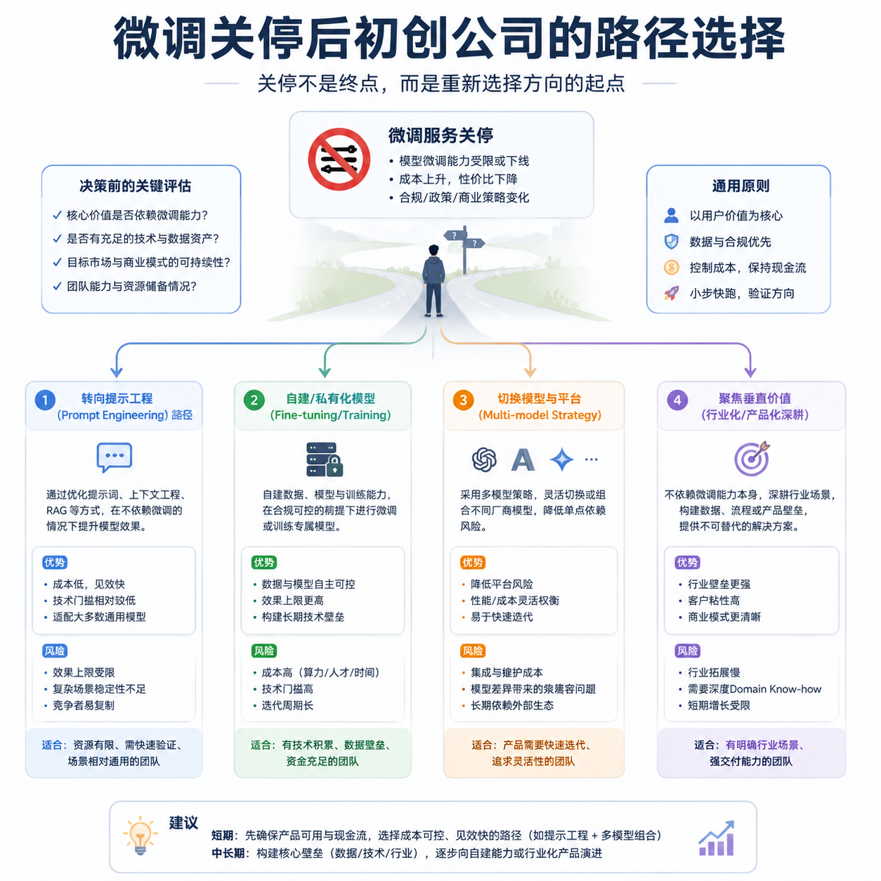 微调关停后初创公司的路径选择
