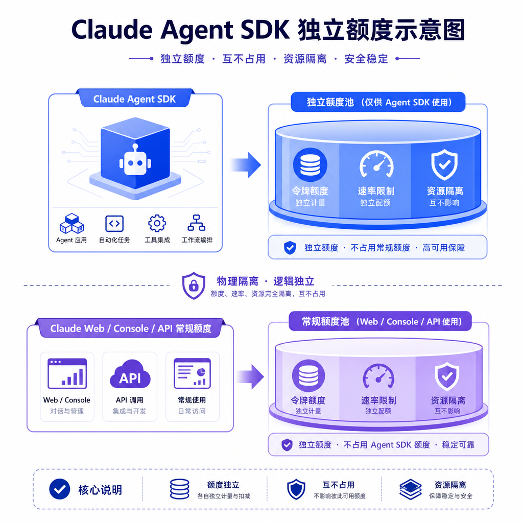 Claude Agent SDK 独立额度示意图