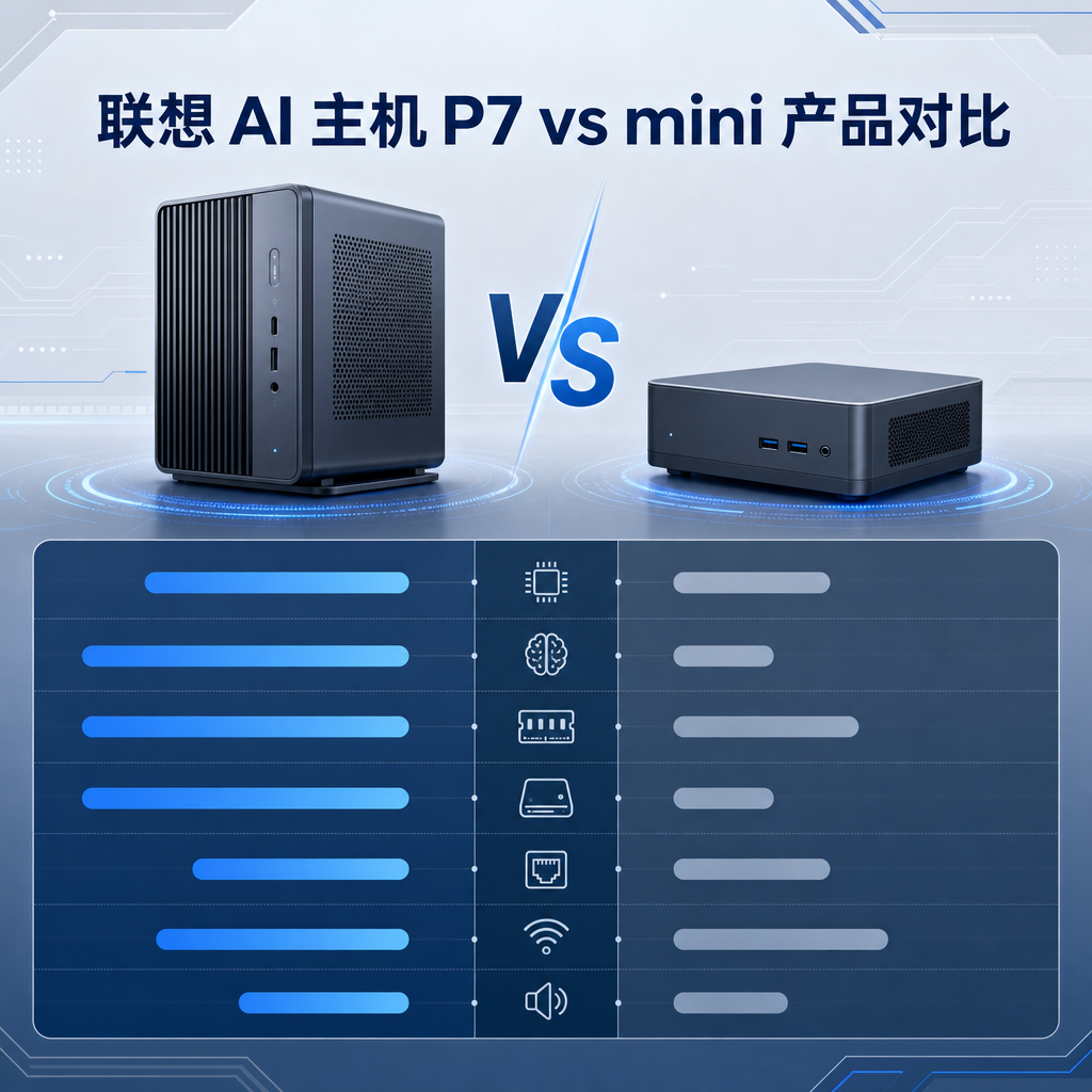 联想 AI 主机 P7 和 mini 产品对比