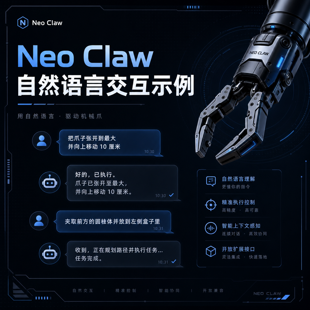 Neo Claw 自然语言交互示例