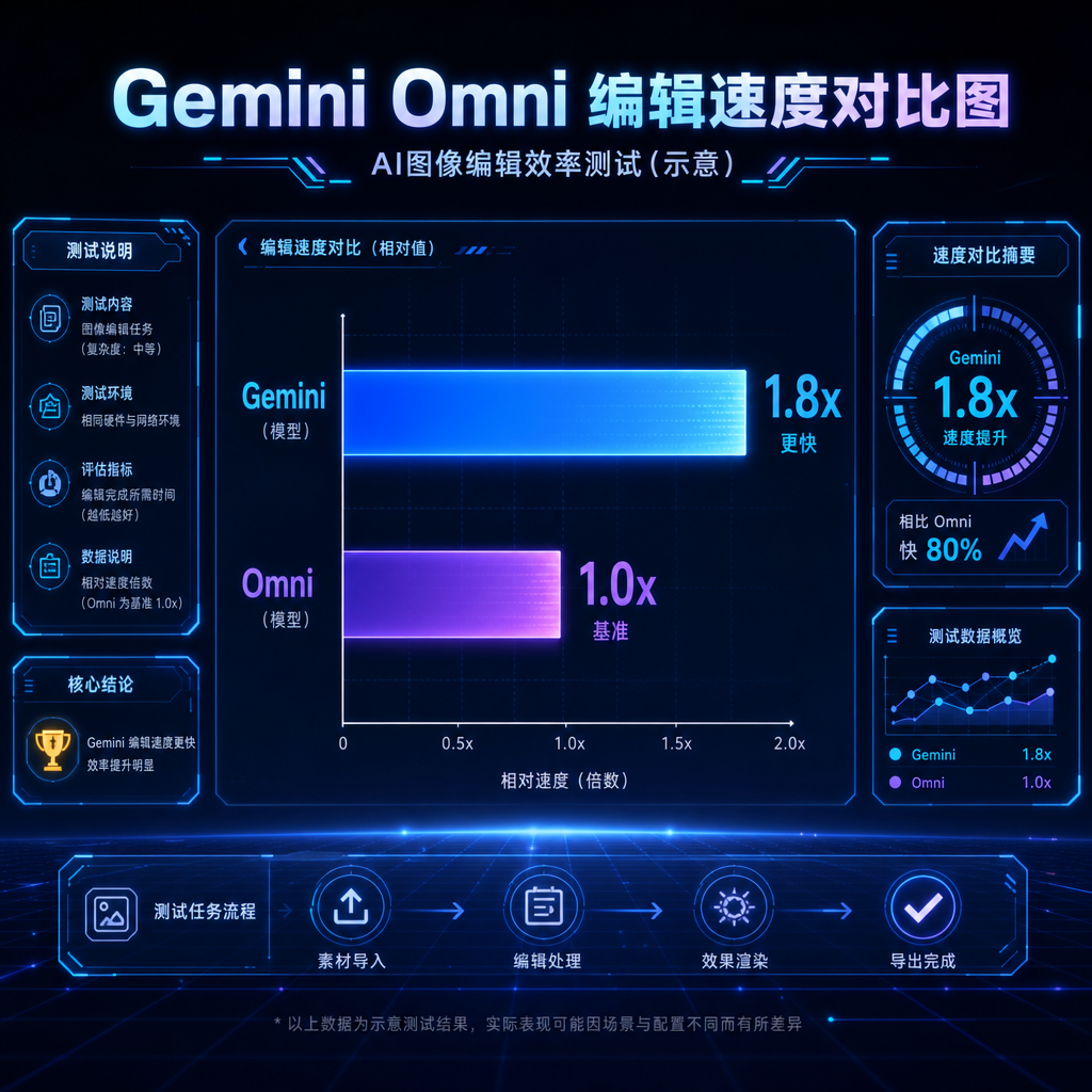 Gemini Omni 编辑速度对比图