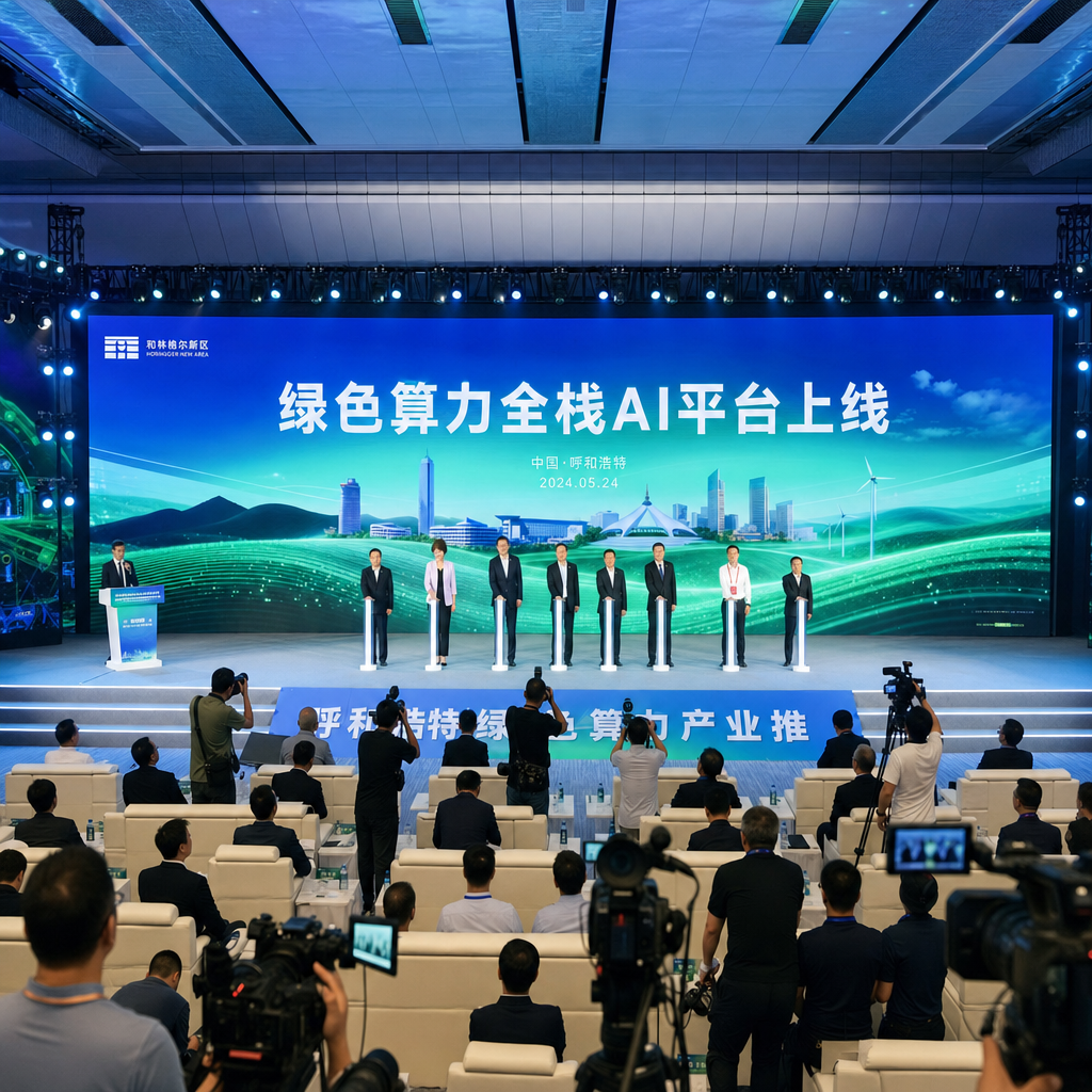 呼和浩特绿色算力全栈AI平台上线现场