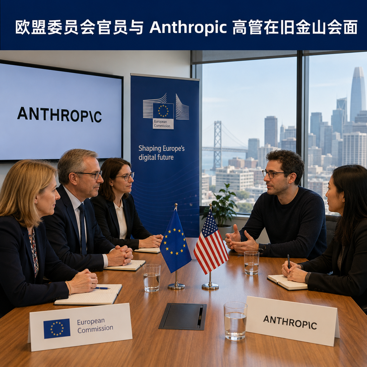 欧盟委员会官员与 Anthropic 高管在旧金山会面