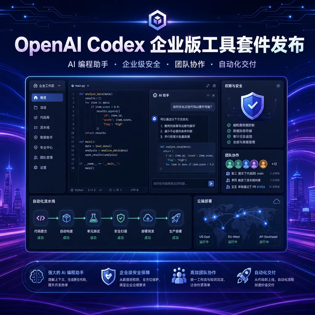 OpenAI Codex Enterprise Toolkit Release Diagram