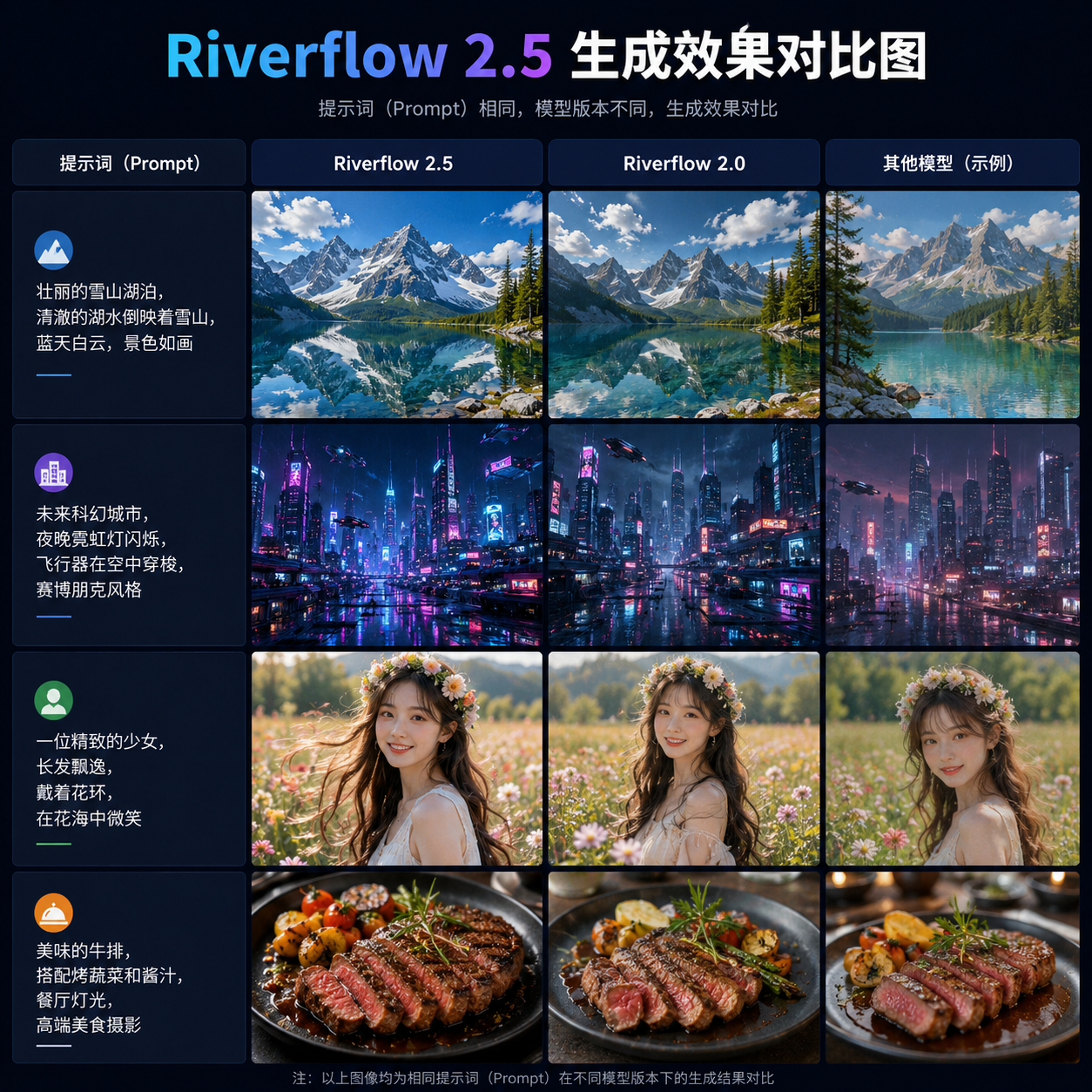 Riverflow 2.5 生成效果对比图