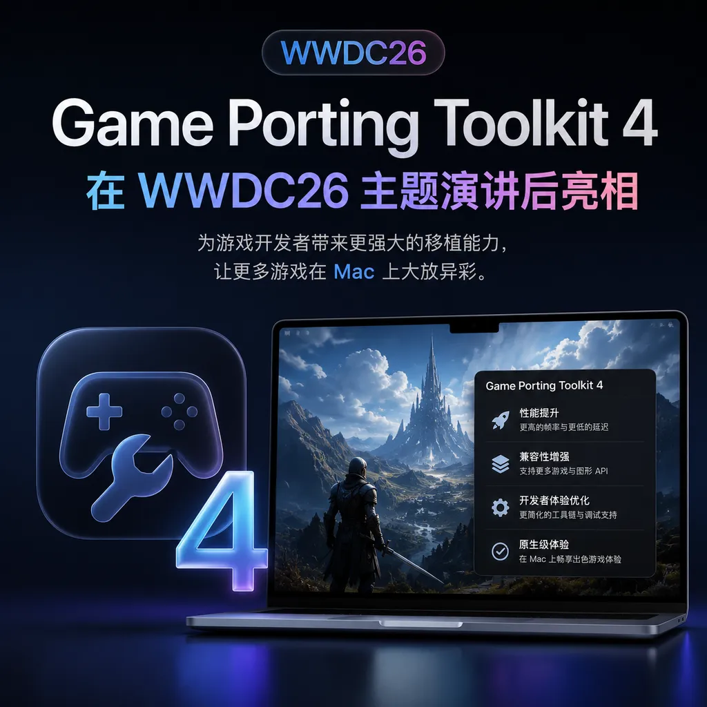 Game Porting Toolkit 4 在 WWDC26 主题演讲后亮相