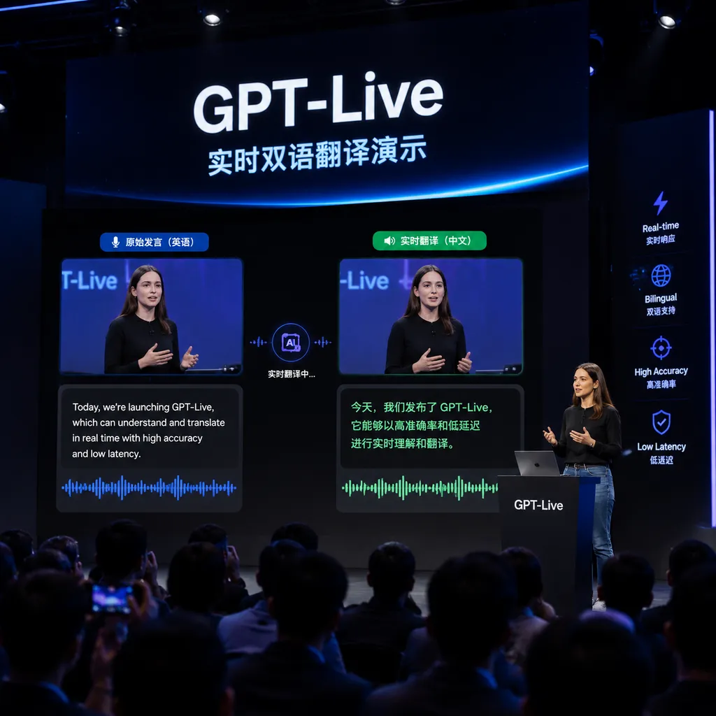 GPT-Live 发布会现场演示实时双语翻译