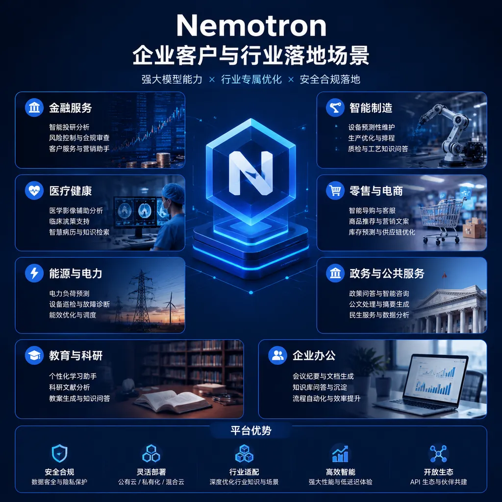 Nemotron enterprise customers and industry applications