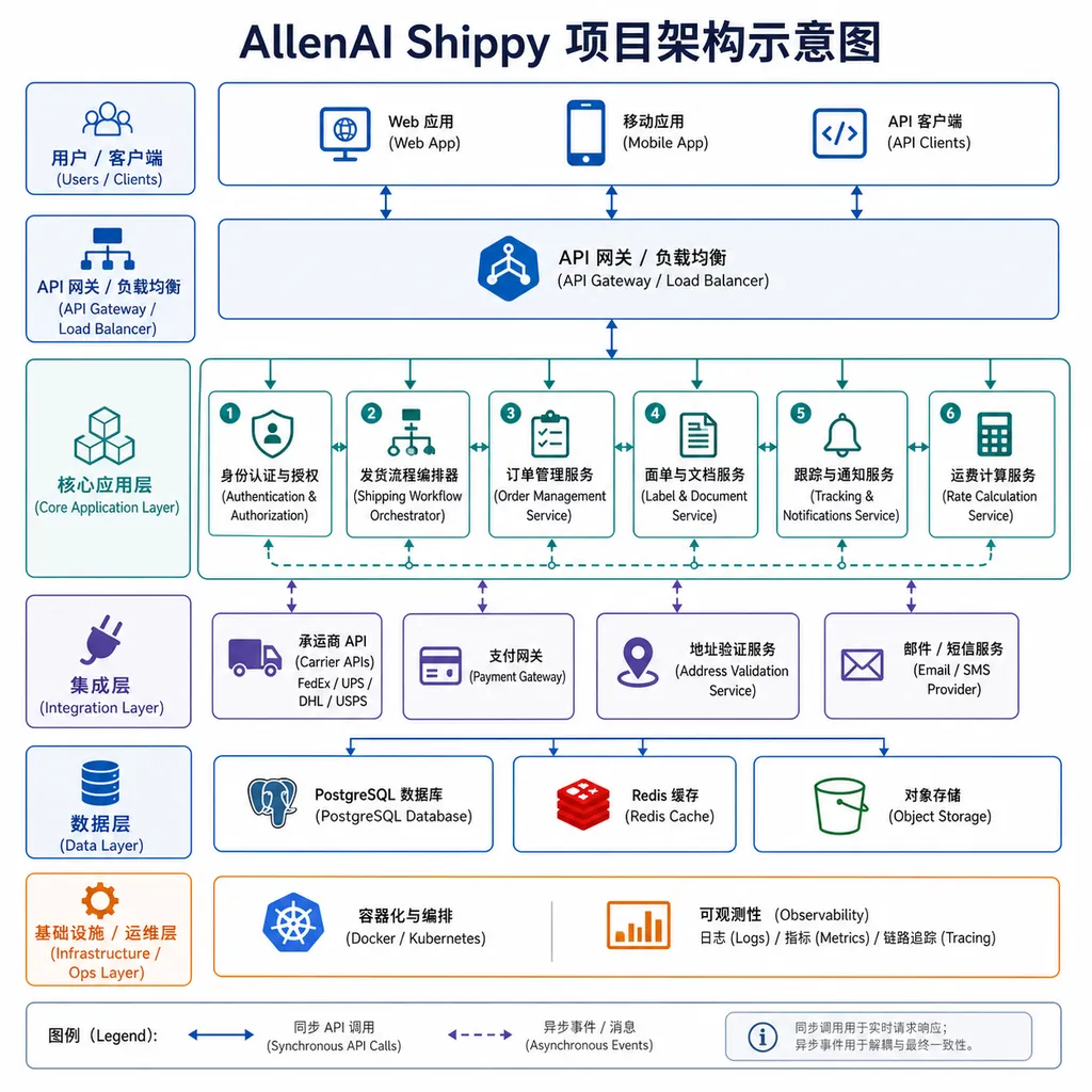 AllenAI Shippy project architecture diagram