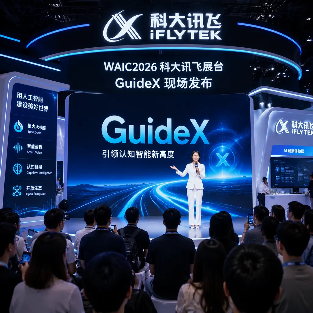 WAIC2026 iFlytek Booth GuideX On‑Site Release