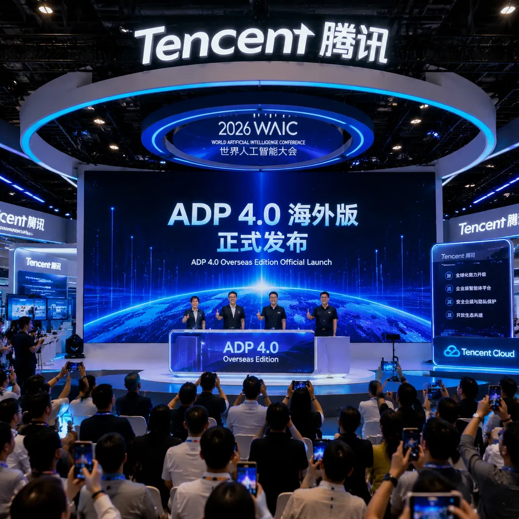 2026 WAIC Tencent Booth – ADP 4.0 Overseas Edition Launch