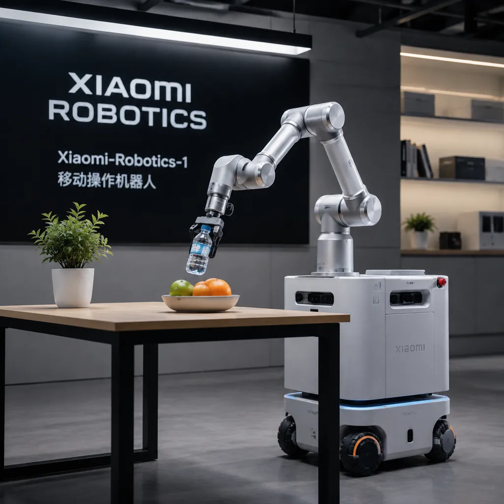 Official demonstration of Xiaomi-Robotics-1 performing real-world tasks on a robotic arm or mobile manipulator
